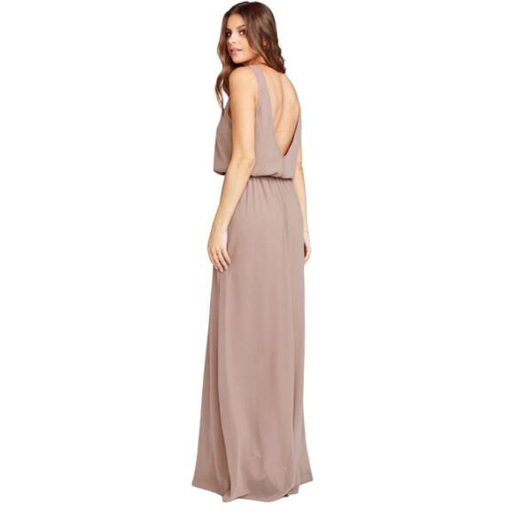 Show Me Your Mumu Kendall Maxi Dune Chiffon Formal Dress Size Small - Picture 2 of 6
